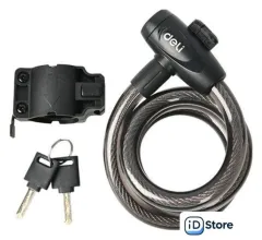 Тросовый велосипедный замок Deli DL508063