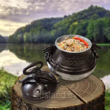 Афганский казан Rashko Baba полированный 8 литров с ручками