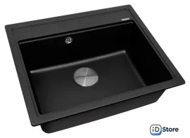 Кухонная мойка ZorG Rock 60 Premium black metallic