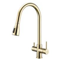 Смеситель Paulmark Lange La214212-SBG (светлое золото)