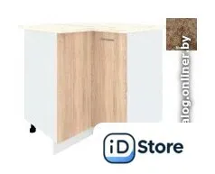 Шкаф напольный Кортекс-мебель Корнелия Лира НШУ угловой (дуб сонома/мадрид)