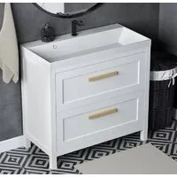 Мебель для ванных комнат Vela Тумба под умывальник Vela Фаворит массив 90Н (орех) TU671061