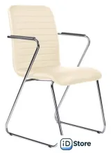 Офисный стул Brabix Visit CF-101 (хром/экокожа бежевый)