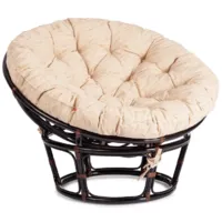 Кресло садовое TetChair Papasan 23/01 W с подушкой 129 (античный черно-коричневый/старт)