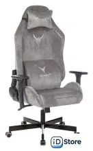 Игровое (геймерское) кресло Knight N1 Fabric Light-19 (серый)