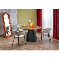 Кухонный стол Halmar Hevelius 130 (орех/черный)