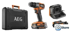 Дрель-шуруповерт AEG Powertools BS18SBL2-202C 4935480056 (с 2-мя АКБ, кейс)