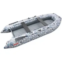 Надувная лодка Roger Boat Trofey 2900 (без киля, битое стекло/серый комби)