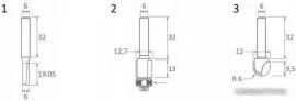 Набор фрез Makita D-70459 (3 шт)