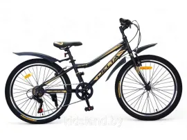 Велосипед DELTA Street 24 ( р 12, черный/золотой, 2024)