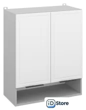 Шкаф навесной Arvento Корнелия Флок-плюс ВШ60п (белый софт)