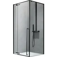 Душевой уголок Aquanet Ideal 120x90мм AE-AXC92MB-S-B (прозрачный/черный матовый)