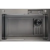 Кухонная мойка GranFest Metal 7545 PVD графит