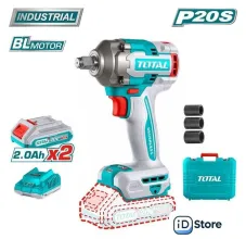 Гайковерт Total TIWLI2040 (с 2-мя АКБ, кейс)