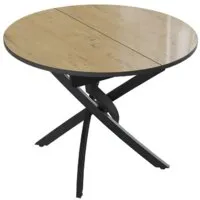 Кухонный стол Трия Diamond тип 3 КМ02.68.000.168 (черный муар-бунратти глянец)