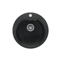 Кухонная мойка POLYGRAN ATOL 520 космос 316 (черный металлик)