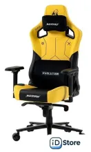 Игровое (геймерское) кресло Evolution Nomad PRO Cyberpunk Bloodhound (черный/желтый)
