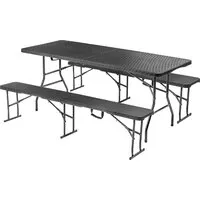 Стол со стульями Sundays AC-Z180R-2/AC-ZD183R (коричневый)