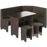 Обеденная группа Трия Техас исп. 2 (венге/кашемир коричневый)