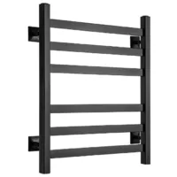 Полотенцесушитель водяной Ростела Квадро V 30 500х600/6 1/2" (Ral 9005, нижнее подключение)