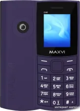 Кнопочный телефон Maxvi C40 (фиолетовый)