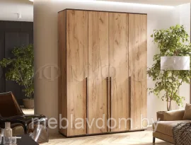 Шкаф 4-х створчатый Норд (1600) - Дуб крафт (МИФ) (1,6м)