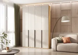 Шкаф Марвэл 4-х Дуб Крафт/Мальта (H2400) (1,6м.)