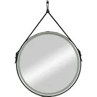 Мебель для ванных комнат Континент Зеркало Millenium Black Led D 65 (натуральная кожа, черный)