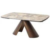 Обеденный стол M-City Calderon 180 TL-137 / 614M06009 (испанская керамика/брашированный/медный)