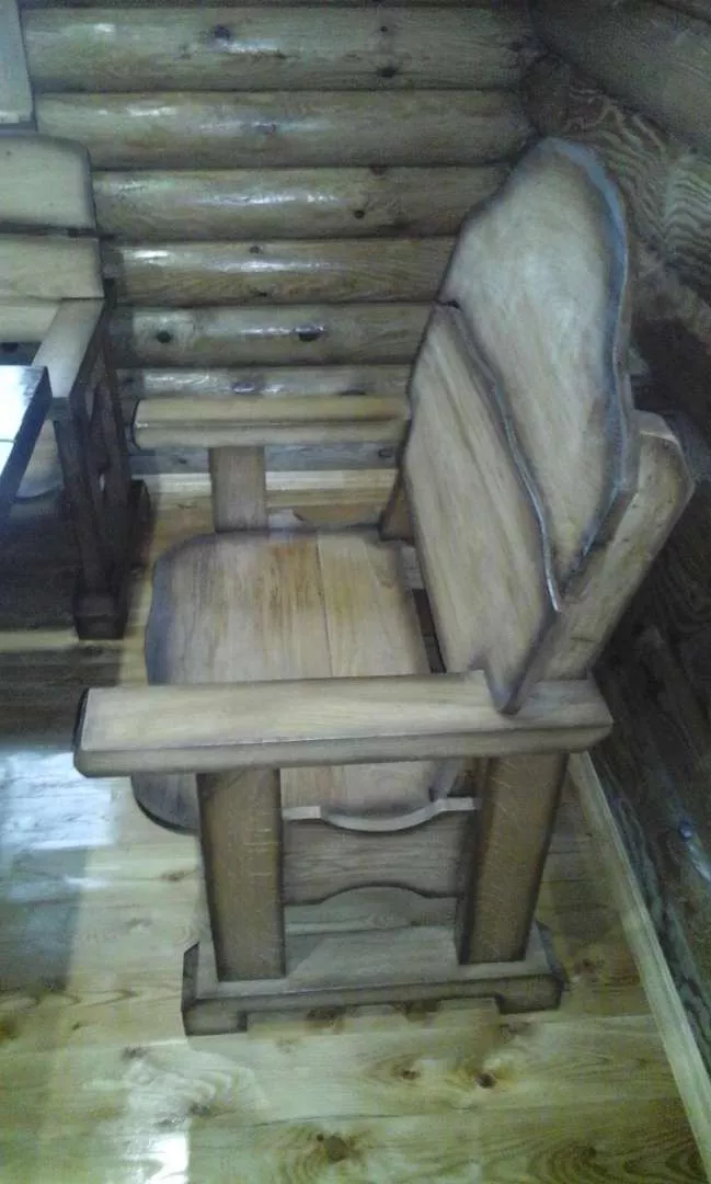 Кресло дубовое для дома, бани, сада, дачи