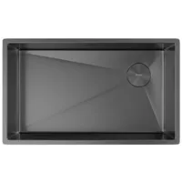 Мойка кухонная ZorG Zerox 74 U / IF Side SF PVD Gunblack