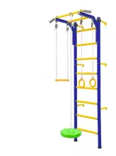 Детская шведская стенка 40х40 ЛАЙТ НАВЕСНОЙ (сине-желтый)