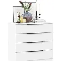 Комод Трия Тесса (белый жемчуг/белый глянец)