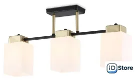 Люстра средней высоты Ambrella light TR303046/3 BK/GD (черный/золото)