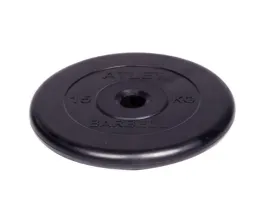 Диск обрезиненный BARBELL Atlet d31 мм (черный, 15 кг)