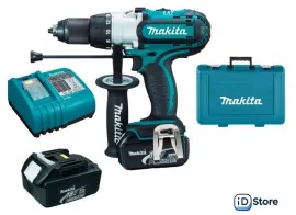 Ударная дрель-шуруповерт Makita DHP451RFE (с 2-мя АКБ, кейс)