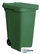 Контейнер для мусора БЗПИ с крышкой 240 л (зеленый)