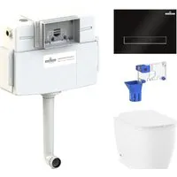 Унитаз приставной Lavinia Boho Relfix Bell Pro 5 в 1 87060214 (черное стекло)