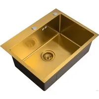 Кухонная мойка ARFEKA Eco AR 600500 Golden PVD Nano