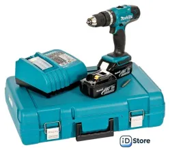 Ударная дрель-шуруповерт Makita DHP453RFE (с 2-мя АКБ, кейс)