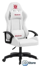 Игровое (геймерское) кресло Defender Lion (белый)