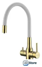Смеситель Paulmark Salix Sa213419-Gw (золото/белый)