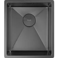 Мойка кухонная ZorG ZEROX 38 U / IF PVD Gunblack