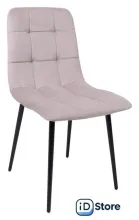 Стул Алвест AV 406-N (бежевый бархат/черный)