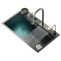 Мойка кухонная со смесителем Saniteco LD0112/201