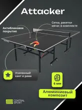 Всепогодный теннисный стол Central Sport Outdoor Attacker (black)
