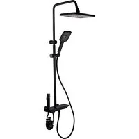 Душевая система Ekko E2601-7 (черный матовый)