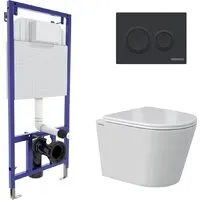 Унитаз подвесной Berges Wasserhaus Vita Rimless 043378 (с сиденьем)