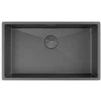 Мойка кухонная ZorG Zerox 74 U / IF Zurinox PVD Gunblack