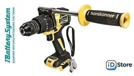 Ударная дрель-шуруповерт Hanskonner HCD18165BL (без АКБ)